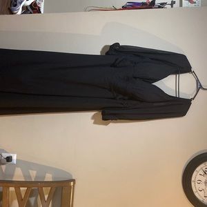 Azazie Black Off-the-Shoulder Dress - Size A30